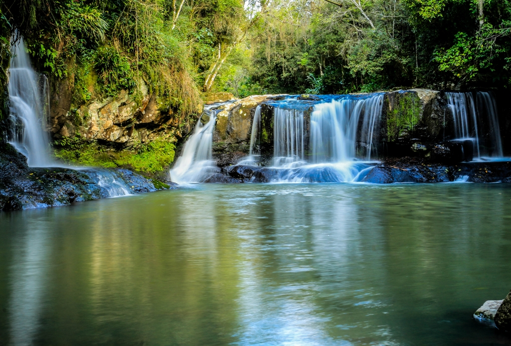 Viagem em Família: cachoeira do município de Rolante no Rio Grande do Sul